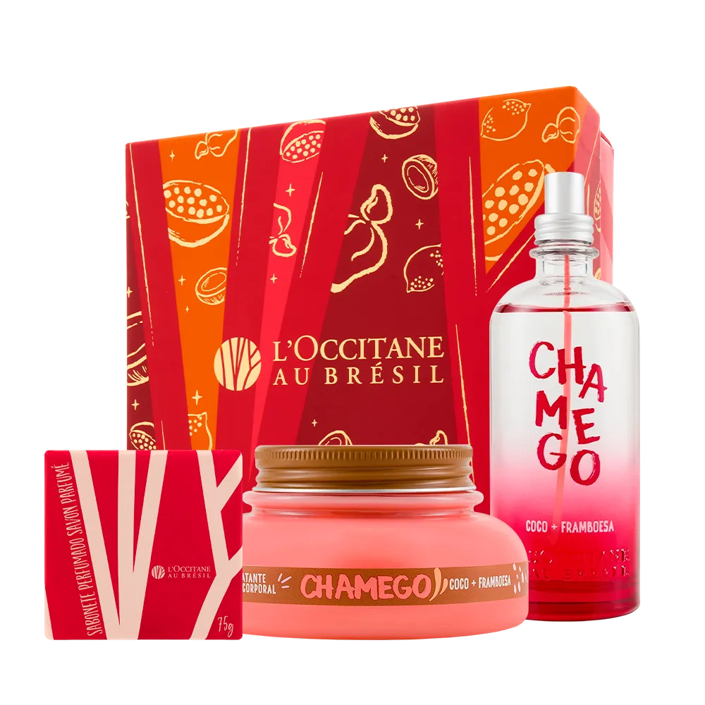 Presente Chamego: Sabonete, Frappé Hidratante e Mist Perfumado